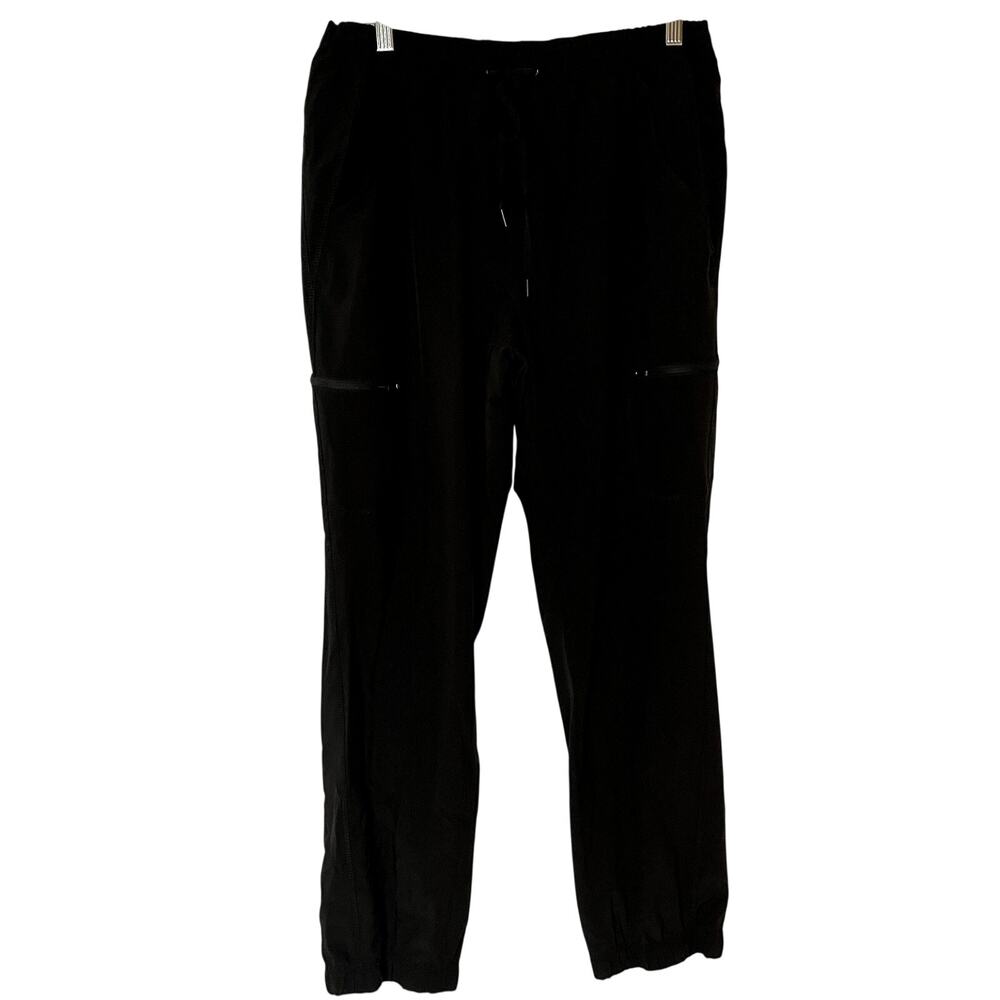 Eddie Bauer fleece lined sweatpants women's 12 winter warm pockets drawstring